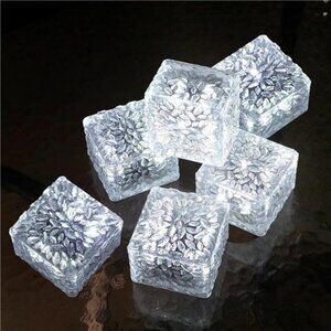 Outdoor Solar Brick Lights Waterproof Patio Pathway (6 Pack)